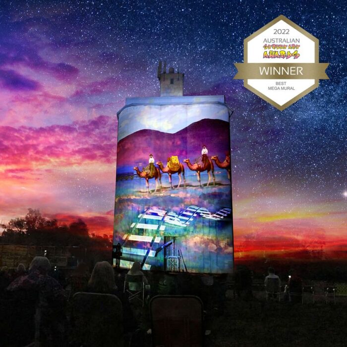 Quorn Silo Light Show with Gold Award Winner Badge