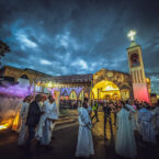 The blessing of the monastery during the Feast of St Charbel created a powerful convergence of spiritual devotion and visual storytelling
