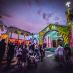 Audience gathering to witness “A Saint in the Neighbourhood” — a shared celebration of light, peace, and cultural connection.