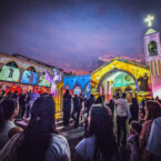 Projected scenes evoked the solitude and devotion of St Charbel’s hermitage — a life of prayer and sacrifice illuminated through poetic animation